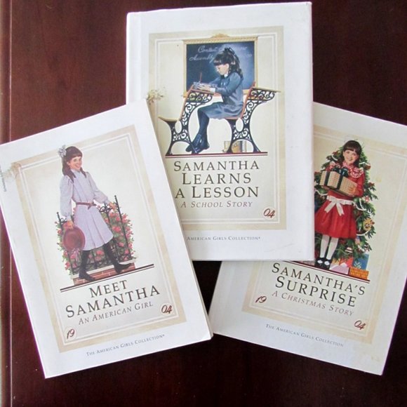3 AMERICAN GIRL BOOKS: MEET SAMANTHA, SAMANTHA'S SURPRISE & S. LEARNS A LESSON - Picture 1 of 6